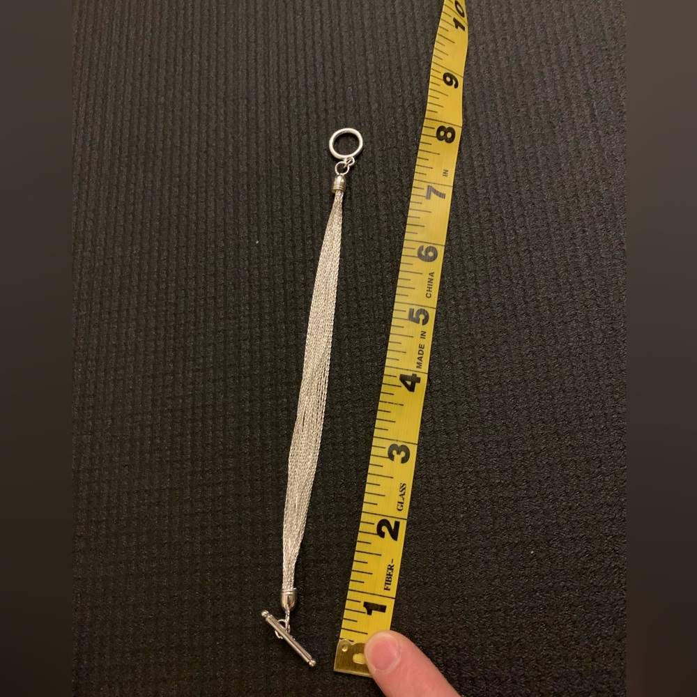 NWOT Nikola Valenti inspired collection silver serenity multi strand bracelet - Picture 3 of 6